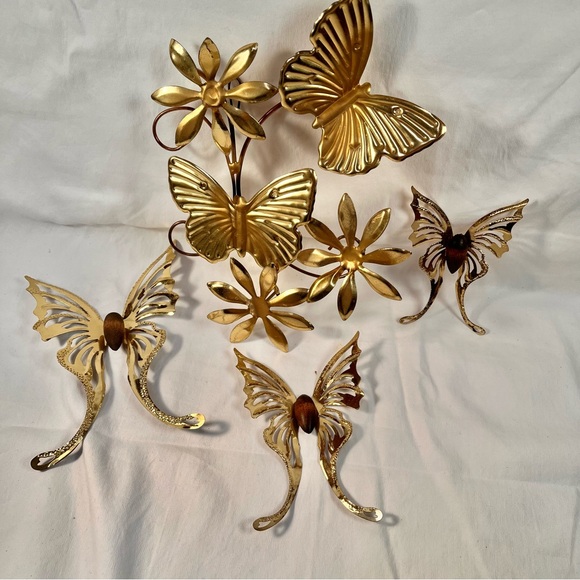 Other - MCM brass butterfly wall art